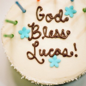 god bless lucas baptism cake