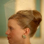 I learned that this is called a 'birdcage' veil. So sweet!