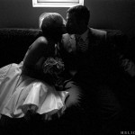 A kiss in the dark at Springstep in Medford, MA.