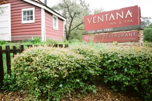 Ventana Inn and Spa in Big Sur sign